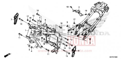 CARROSSERIE DE CHASSIS CB500FAN de 2022